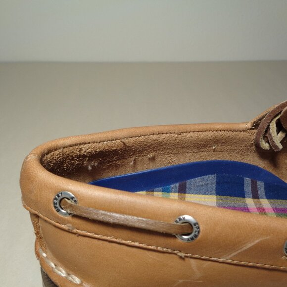 Sperry / Size 8 Wide / AUTHENTIC ORIGINAL 2 EYE / Brown / New Women's Shoes - Picture 15 of 16